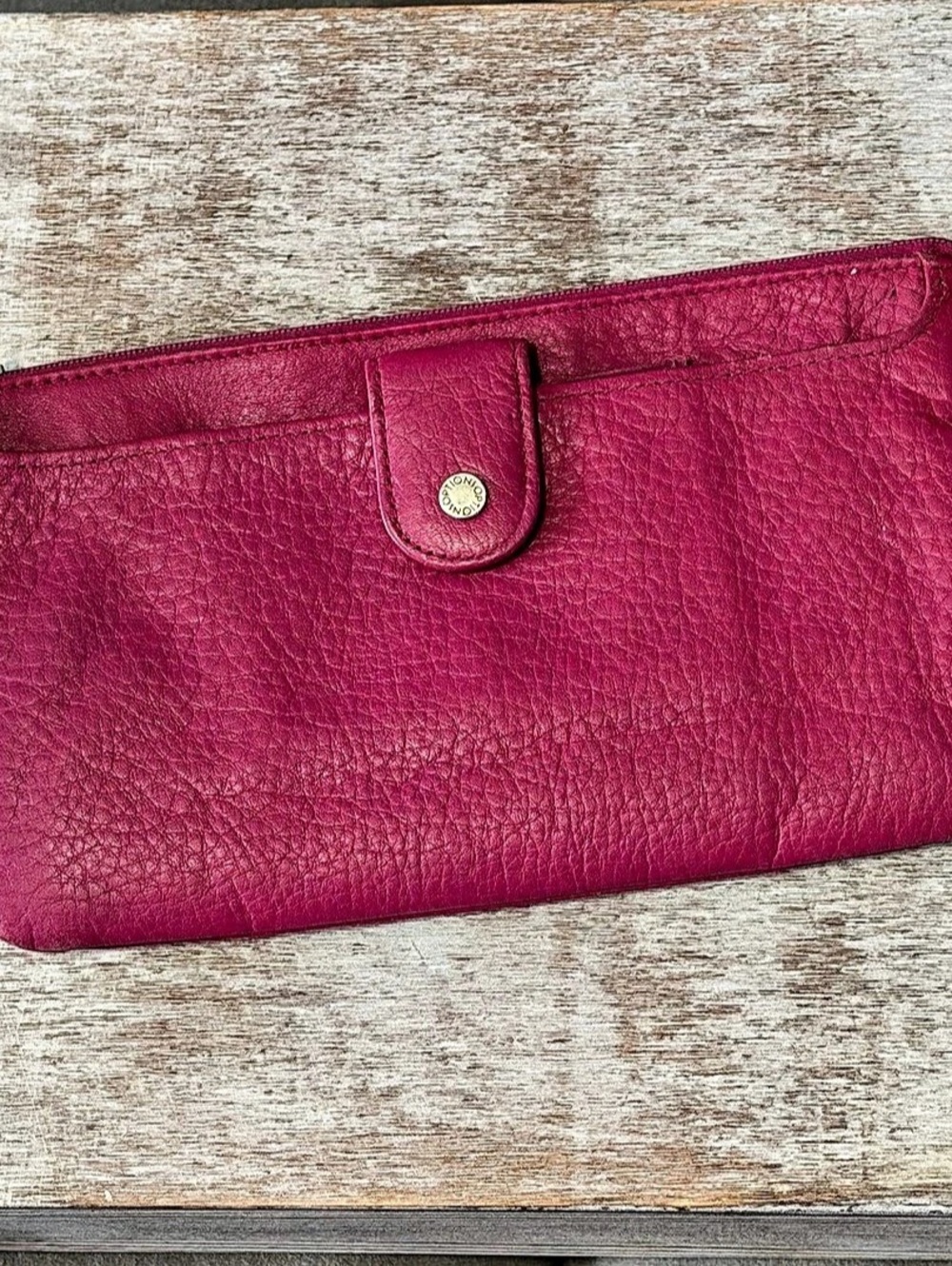 Buxton ‘Options’ Pebbled Leather Wallet